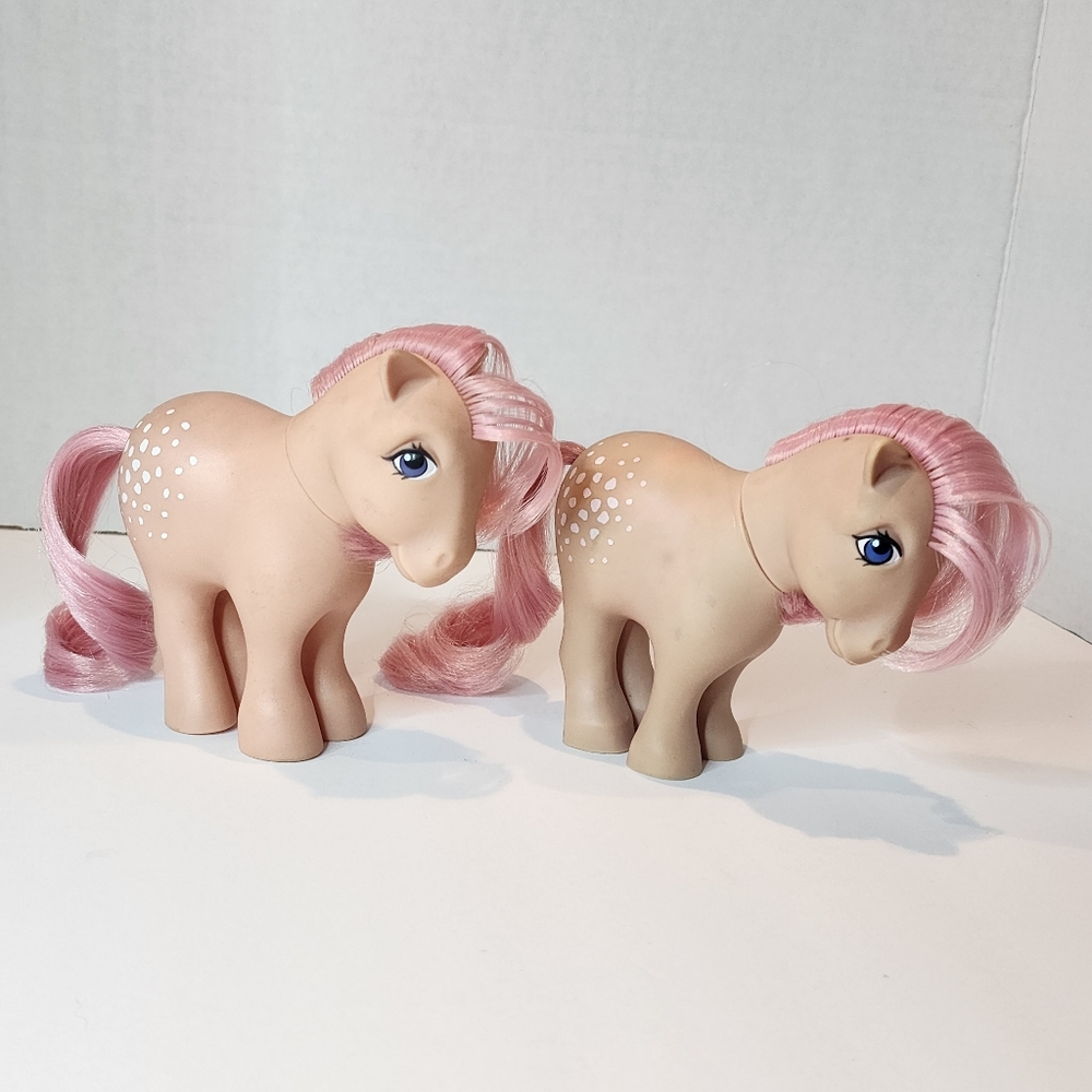 Vintage 1980s G1 My Little Pony Set of CF & FF "Cotton Candy"
